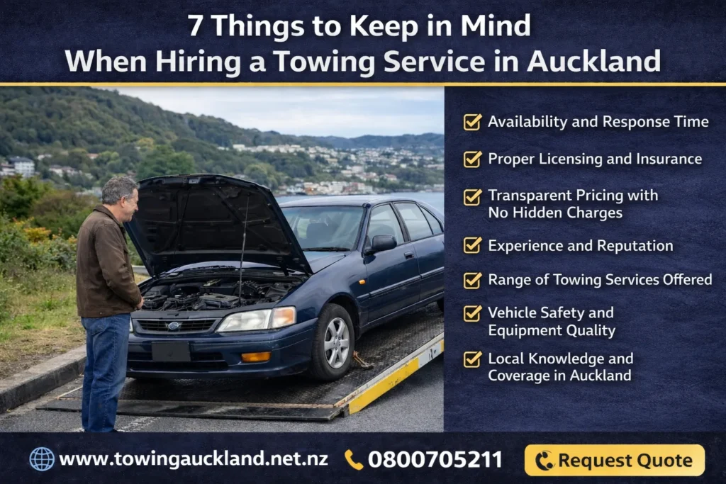 Towing services guide in Auckland